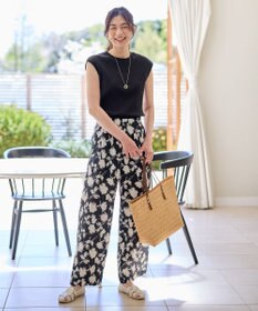 ANY L 【洗濯機可/ウエストゴム】プリントパンツ