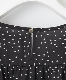 Feroux 【洗える】ギャザーデザインパフスリーブワンピース