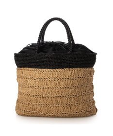 UNBILLION カシュカシュ cachecache / ラメ切替クロッシェトート カゴバッグ