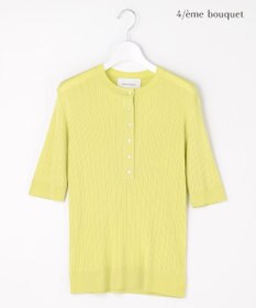 自由区 【カトリエムブーケ】Cotes melangees a la soie ヘンリーネックトップス