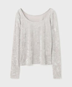 GRACE CONTINENTAL クラッシュベロアカットトップ