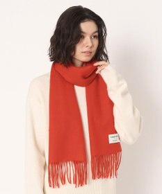 MOONBAT 【WEB限定】MACKINTOSH PHILOSOPHY バッキンガムベア付きウール100%無地マフラー (パッケージ付き)