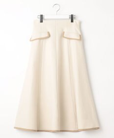 Feroux 【洗える】バイカラーフレア スカート