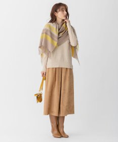 自由区 【洗える】ライトスエード キュロット