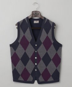 GOTAIRIKU 【家庭洗濯可能】イタリア糸 ハイゲージ ベスト