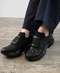 APOM 晴雨兼用　プラットフォームスリップオンスニーカー