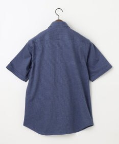 JOSEPH ABBOUD 【快適な着心地/イージーケア】コンパクトジャージースクエアジャガート 半袖 シャツ