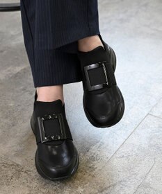 APOM 晴雨兼用　プラットフォームスリップオンスニーカー