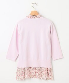 組曲 S 【WEB限定・2SET】フラワープリントアンサンブルニット