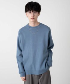 WEGO 【ユニセックス着用ITEM/MLサイズ展開】ミラノリブクルーネックプルオーバー