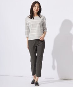 J.PRESS LADIES 【洗える】ポンチボーダー カットソー