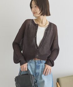 AMERICAN HOLIC 【前後2WAY】透かし編みニットカーディガン