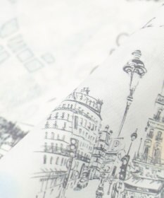 J.PRESS LADIES Ville de Paris スクエア プリント スカーフ