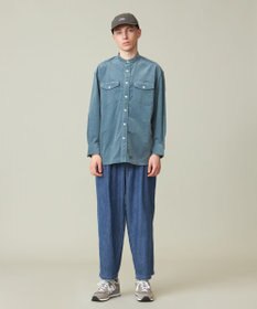 J.PRESS YORK STREET 【UNISEX】シャツコール バンドカラーシャツ