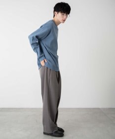 WEGO 【ユニセックス着用ITEM/MLサイズ展開】ミラノリブクルーネックプルオーバー