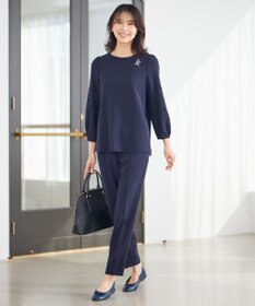 23区 【セットアップ対応】トリアセダブルジョーゼット ブラウス