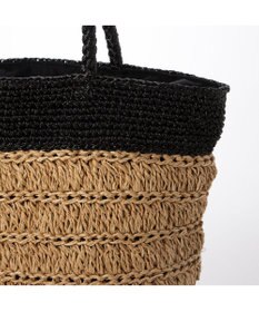 UNBILLION カシュカシュ cachecache / ラメ切替クロッシェトート カゴバッグ