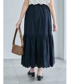 Te chichi エンブロイダリーティアードスカート