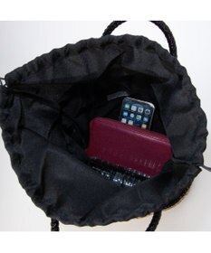 UNBILLION カシュカシュ cachecache / ラメ切替クロッシェトート カゴバッグ