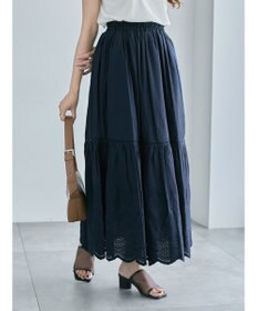 Te chichi エンブロイダリーティアードスカート