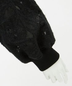 23区 【GOLD LABEL】チュールヘアリーエンブロイダリー ブラウス