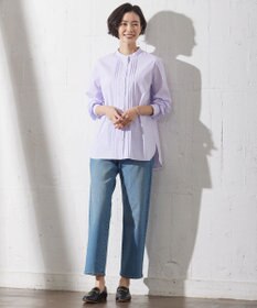 J.PRESS LADIES S 【洗える】BASIC STRETCH DENIM ボーイフィット パンツ