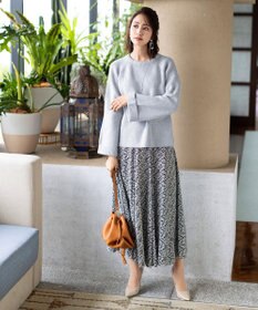 Tiaclasse 【洗える】リラックス感のあるラグランスリーブニット