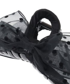 Maison de FLEUR ドットチュールリボンバンスクリップ