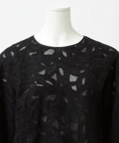 23区 【GOLD LABEL】チュールヘアリーエンブロイダリー ブラウス