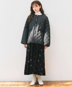 Feroux パールボタン リブタートル ニット