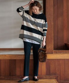 23区 S 【Oggi2月号掲載/新色追加】TRストレッチギャバ テーパードパンツ