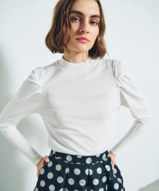 GRACE CONTINENTAL タックスリーブニットトップ