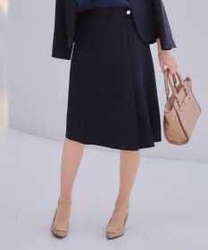 Tiaclasse 【ダブルクロス・洗える】アシンメトリープリーツスカート