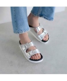 MODE ET JACOMO <carino>厚底ビジューバックルサンダル