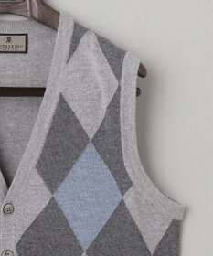 GOTAIRIKU 【家庭洗濯可能】イタリア糸 ハイゲージ ベスト