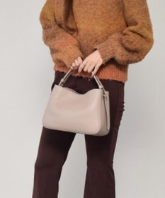 INTER-CHAUSSURES 【LORISTELLA】シュリンクレザーハンドバッグ