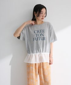 Green Parks ウエストドロストドッキングロゴプルオーバー