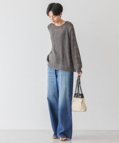 AMERICAN HOLIC 透かし編みニットプルオーバー