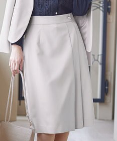 Tiaclasse 【ダブルクロス・洗える】アシンメトリープリーツスカート