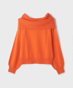 GRACE CONTINENTAL ウールオフショルニットトップ