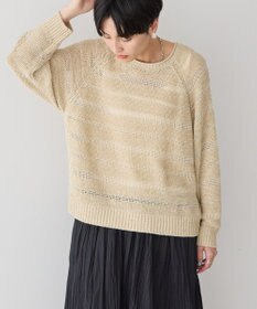 AMERICAN HOLIC 透かし編みニットプルオーバー