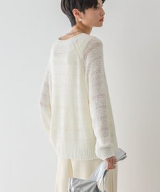 AMERICAN HOLIC 透かし編みニットプルオーバー