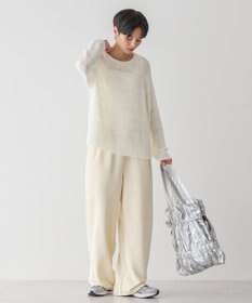 AMERICAN HOLIC 透かし編みニットプルオーバー