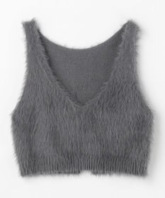 ANY L ロングシャギーニットベスト