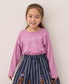 ANY KIDS 【Good Price】 ANY刺繍 長袖Tシャツ
