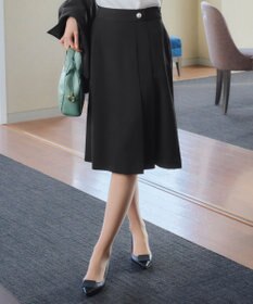 Tiaclasse 【ダブルクロス・洗える】アシンメトリープリーツスカート