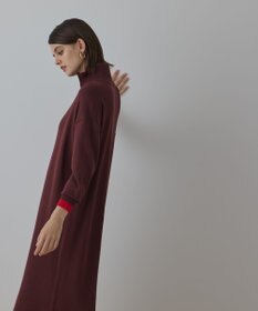 GRACE CONTINENTAL バイカラーストレートニットワンピース