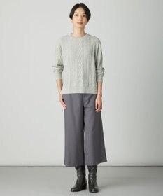 J.PRESS LADIES 【WEB限定カラーあり】ツムギートflannel クロップド パンツ