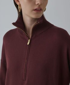 GRACE CONTINENTAL バイカラーストレートニットワンピース