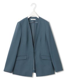 ICB L 【UVケア・洗える】ウール2WAYストレッチ ノーカラージャケット